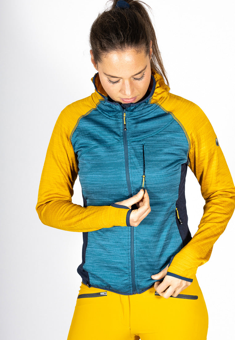 Maul Sport Damen Fleecejacke mit Kapuze Riedlerspitz