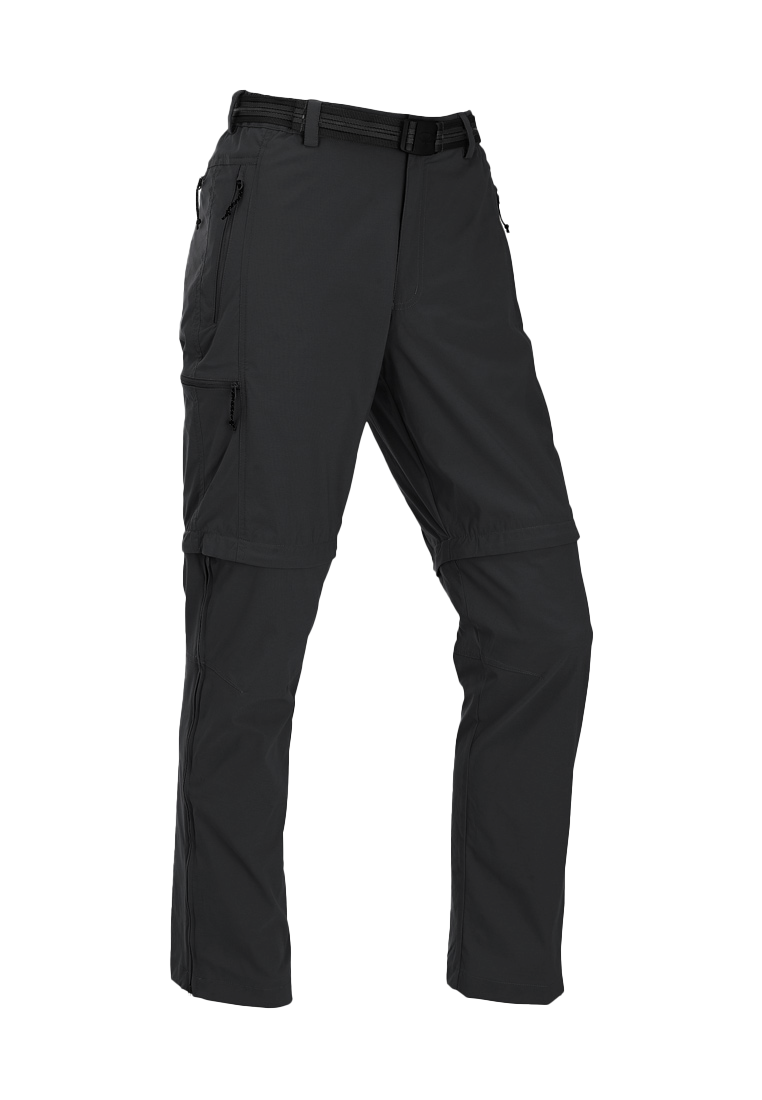 MauL Sport Herren Wanderhose elastisch T-Zipp-off Quebec (2024) black