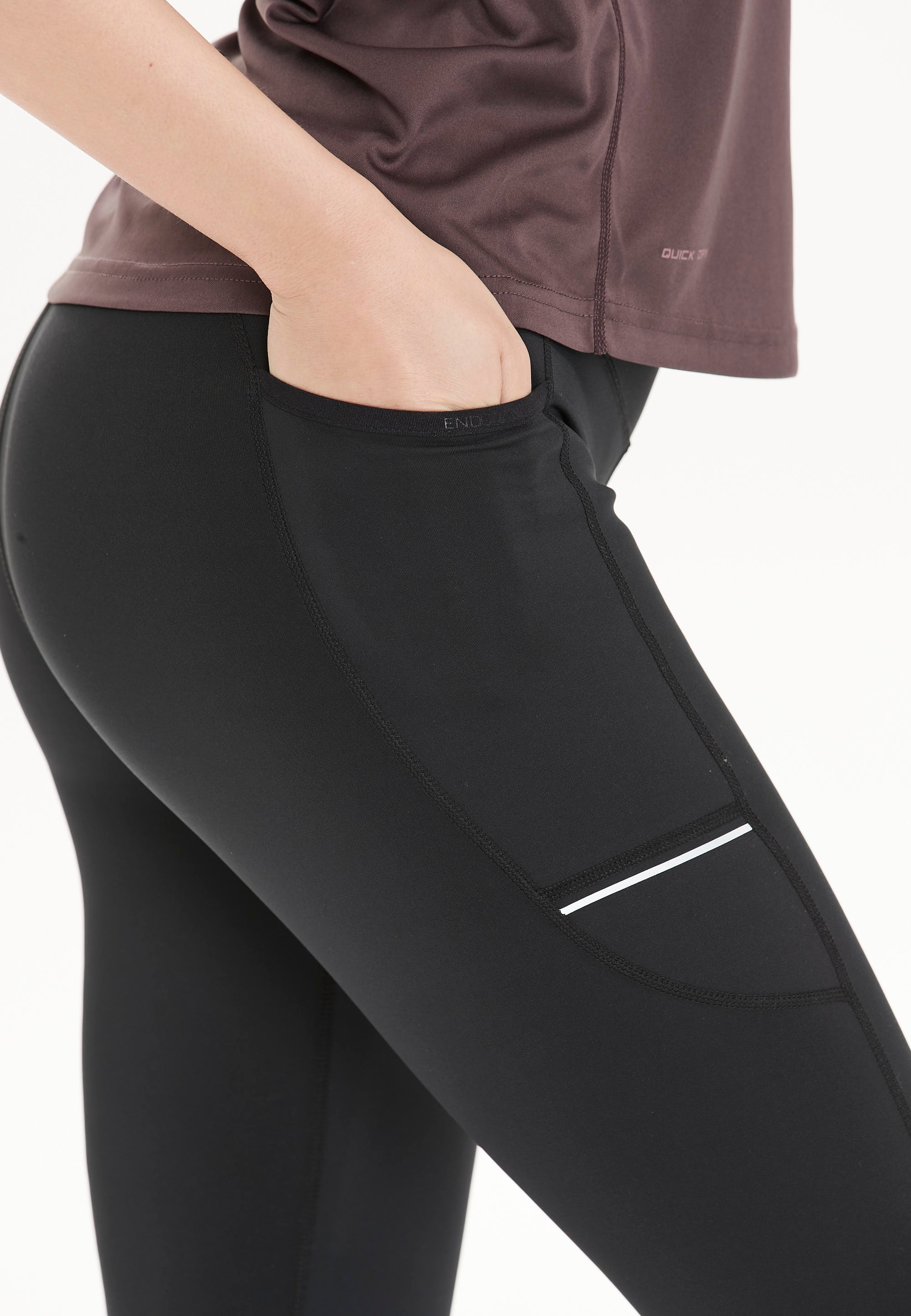 Endurance Damen Tight mit praktischer Seitentasche